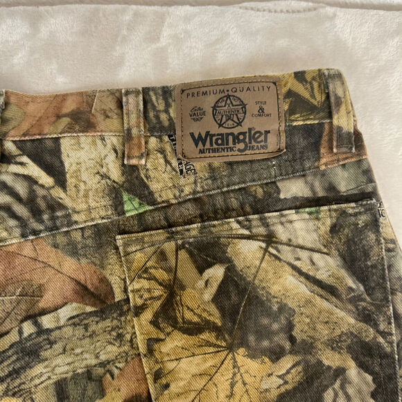 VTG Wrangler Pants Mens 40x30 Camo Outdoor Hunting Camping Y2K Grunge Streetwear - Picture 13 of 14